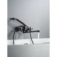 Смеситель для ванны с длинным 35 см изливом. Переключатель поворотный 90 градусов. Цвет черный матовый. Смеситель для ванны ALOUTE имеет корпус из инновационного сплава - экологического алюминия. Его преимущества в приятной цене, но лучшем качестве. Лучшее качество - нет разницы в качестве и надежности между смесителями из латуни и сплава эко-алюминия. Эко-алюминий - сплав многократной обработки с алюминием в качестве основного сырья. Соответствует действующим стандартам. Обладает чрезвычайно высокой устойчивостью к воздействию композита. Влагостойкий, огнестойкий, устойчив к плесени и грибам. Управление двухручковое, с поворотным изливом длиной 35 см. С помощью своей простоты и проверенной надежности модель очень популярна в наши дни. Внутри прибора находится кранбуксы с керамическими пластинами, угол поворота 90 градусов. Особенностью модели данного типа являются долговечность и надежность. Установка представленной модели производится на эксцентрики, которые закрываются отражателями. Кроме обычного излива в комплекте имеется душевой шланг длиной 150 см с душевой однорежимной лейкой. Присоединительный размер 1/2 ”. Смеситель выполнен в новом современном оформлении, оригинальная модель в ярко выраженном дизайнерском исполнении. Смеситель для ванны с длинным 35 см изливом. Переключатель поворотный 90 градусов. Цвет черный матовый. Смеситель для ванны ALOUTE имеет корпус из инновационного сплава - экологического алюминия. Его преимущества в приятной цене, но лучшем качестве. Лучшее качество - нет разницы в качестве и надежности между смесителями из латуни и сплава эко-алюминия. Эко-алюминий - сплав многократной обработки с алюминием в качестве основного сырья. Соответствует действующим стандартам. Обладает чрезвычайно высокой устойчивостью к воздействию композита. Влагостойкий, огнестойкий, устойчив к плесени и грибам. Управление двухручковое, с поворотным изливом длиной 35 см. С помощью своей простоты и проверенной надежности модель очень популярна в наши дни. Внутри прибора находится кранбуксы с керамическими пластинами, угол поворота 90 градусов. Особенностью модели данного типа являются долговечность и надежность. Установка представленной модели производится на эксцентрики, которые закрываются отражателями. Кроме обычного излива в комплекте имеется душевой шланг длиной 150 см с душевой однорежимной лейкой. Присоединительный размер 1/2 ”. Смеситель выполнен в новом современном оформлении, оригинальная модель в ярко выраженном дизайнерском исполнении.