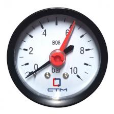 манометр СТМ горизонтальный аксиальный 1/4" 0-10 бар манометр СТМ горизонтальный аксиальный 1/4" 0-10 бар