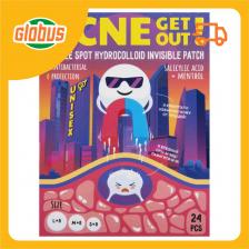 Точечные патчи-невидимки гидроколлоидные Funny Organix Acne get out! с салициловой кислотой и ментолом Точечные патчи-невидимки гидроколлоидные Funny Organix Acne get out! с салициловой кислотой и ментолом