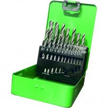 Набор сверл по металлу в металлическом кейсе Р6М5, 19 шт, 1-10x0.5 мм Резолюкс 26449 Набор сверл по металлу в металлическом кейсе Р6М5, 19 шт, 1-10x0.5 мм Резолюкс 26449