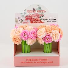 24 шт., роза, пион, искусственный цветок, орнамент, гелевые ручки, рождественский день матери, подарок учителю, студента, разноцветная ручка для подписи 24 шт., роза, пион, искусственный цветок, орнамент, гелевые ручки, рождественский день матери, подарок учителю, студента, разноцветная ручка для подписи