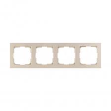 Рамка 4-местная Smartbuy пластик, бежевая, "Нептун" SBE-06i-Plastic-FR-4 Рамка 4-местная Smartbuy пластик, бежевая, "Нептун" SBE-06i-Plastic-FR-4