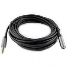 Шнур 3.5 мм штекер стерео - 3.5 мм гнездо стерео PRO-class OD4.0 мм 5.0 метра (удлинитель для наушников) Шнур 3.5 мм штекер стерео - 3.5 мм гнездо стерео PRO-class OD4.0 мм 5.0 метра (удлинитель для наушников)