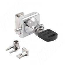 Замок-ручка для 1-ой двери, без сверления, выдвижной + отв. планка, хром (407-2/5 CR) Замок-ручка для 1-ой двери, без сверления, выдвижной + отв. планка, хром (407-2/5 CR)