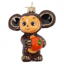 Елочное украшение Коломеев Чебурашка с апельсином, в подарочной упаковке Елочное украшение Коломеев Чебурашка с апельсином, в подарочной упаковке