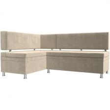 Кухонный уголок Стайл левый (микровельвет бежевый) Лига Диванов 114517L Кухонный уголок Стайл левый (микровельвет бежевый) Лига Диванов 114517L