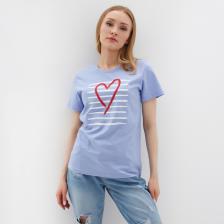 Футболка женская, голубая, размер 46 Футболка женская, голубая, размер 46