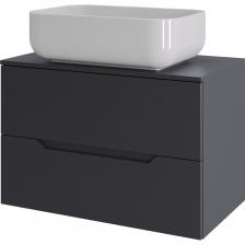 Тумба подвесная с накладной раковиной Orange Line отличается современным дизайном. Изготовлена из МДФ высокой плотности. Мебель покрыта пленкой ПВХ с технологией Soft Touch — ламинация класса премиум, с повышенными тактильными свойствами. Пленка обеспечивает дополнительную защиту мебели от влаги и перепадов температуры. На ящики установлены комплекты скрытых направляющих Hettich, обеспечивающие полное выдвижение и имеющие встроенную систему плавного и бесшумного закрывания. Исполнение - матовое. Материал раковины - фарфор. Отверстия в столешнице под раковину и смеситель монтируются самостоятельно. Донный клапан приобретается отдельно. Тумба подвесная с накладной раковиной Orange Line отличается современным дизайном. Изготовлена из МДФ высокой плотности. Мебель покрыта пленкой ПВХ с технологией Soft Touch — ламинация класса премиум, с повышенными тактильными свойствами. Пленка обеспечивает дополнительную защиту мебели от влаги и перепадов температуры. На ящики установлены комплекты скрытых направляющих Hettich, обеспечивающие полное выдвижение и имеющие встроенную систему плавного и бесшумного закрывания. Исполнение - матовое. Материал раковины - фарфор. Отверстия в столешнице под раковину и смеситель монтируются самостоятельно. Донный клапан приобретается отдельно.