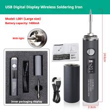 USB-паяльник с регулируемой температурой 260-420 °C Электрический паяльник 1400 мАч, интеллектуальный светодиодный сварочный утюг для припоя, инструмент «сделай сам» USB-паяльник с регулируемой температурой 260-420 °C Электрический паяльник 1400 мАч, интеллектуальный светодиодный сварочный утюг для припоя, инструмент «сделай сам»