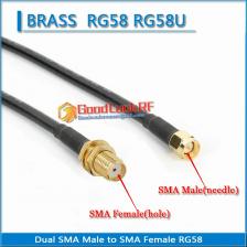 Удлинительный кабель RF разъема SMA-J/SMA-J RG58 Удлинительный кабель RF разъема SMA-J/SMA-J RG58
