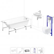 Комплексное предложение для обустройства ванной комнаты. Каждый элемент набора продуман и отвечает лучшим сантехническим решениям для ежедневного комфорта, максимальной гигиены и гарантирует надежный и безопасный монтаж. ВАННА ИЗ ЛИТЬЕВОГО АКРИЛА ОТ LAVINIA BOHO Акриловая ванна One производится в размерах от 140*70 до 180*80 см. Изделие монтируют к стене или встраивают в нишу. Плавное увеличение чаши ближе к изголовью и удобная пологая спинка позволяют максимально комфортно расположиться в купели. Широкие бортики ванны — идеальное место для часто используемых предметов гигиены. Усиленный армированный корпус отлично сохраняет форму и не деформируется при нагрузках и наполнении чаши горячей водой. ПРОЧНЫЙ КАРКАС ИЗ СТАЛИ Ванна монтируется на усиленный стальной каркас и стабилизируется креплениями к стене. Конструкция надежно фиксирует чашу и равномерно распределяет динамическую нагрузку до 500 кг. Регулировка опор по высоте нивелирует перепады уровня пола на различных поверхностях. СИФОН С ПОВЫШЕННОЙ ФУНКЦИОНАЛЬНОСТЬЮ Автоматический слив-перелив Useful Extras от Wellsee с донным клапаном click-clack и съемной накладкой на перелив изготовлен из полипропилена повышенной прочности. Накладка на перелив и крышка донного клапана выполнены из латуни. Функция верхней очистки позволяет с легкостью устранять возможные засоры, а плоский гидрозатвор служит барьером для неприятных канализационных газов и занимает минимум места под ванной. ПОДГОЛОВНИК НА САМОКЛЕЯЩЕЙСЯ ЛЕНТЕ Подголовник на ванну от Wellsee из вспененного полиуретана с гелевой структурой гипоаллергенен и безопасен для здоровья человека. Благодаря волнообразной форме и высокой эластичности подушка мгновенно адаптируется к изгибам тела, равномерно распределяет нагрузку в шейно-воротниковой зоне. Поверхность изделия не впитывает влагу и запахи, что гарантирует высокий уровень гигиены и износостойкость при продолжительном контакте с водой. ПОДВЕСНОЙ УНИТАЗ LAVINIA BOHO СО 100% ОТКРЫТЫМ КРАЕМ Безободковая чаша One из санфарфора со скрытым креплением обладает повышенной прочностью и износостойкостью, не скапливает грязь и сокращает рост бактерий. Стенки качественно омываются с первого смыва без брызг, что обеспечивает 100% гигиеничность и простоту в уходе за изделием. При мощном каскадном смыве выделения сразу попадают в воду и блокируются жидкостью, минимизируя распространение неприятных запахов. Сиденье с крышкой из дюропласта со встроенными в петли демпферами опускаются мягко и бесшумно. Установить или снять конструкцию можно всего за несколько секунд одним нажатием. Изделие выдерживает нагрузку до 400 кг и имеет более 100.000 циклов открывания/закрывания. УНИВЕРСАЛЬНАЯ ИНСТАЛЛЯЦИЯ С БЕСШОВНЫМ БАЧКОМ Инсталляционная система Lavinia Boho Relfix с универсальным креплением позволяет производить не только стандартный «прямой» монтаж рамы к стене, но и осуществлять «поворотный» монтаж, вплоть до установки в угол помещения. Цельнолитой бачок системы изготовлен из долговечного полимерного материала HDPE и изолирован от конденсационной влаги. Все соединительные элементы бачка для подключения инсталляции к трубопроводу изготовлены из латуни. ДИСПЕНСЕР ДЛЯ ДЕЗОДОРАЦИИ Дозатор для дезинфицирующих средств поддерживает гигиену унитаза и аромат свежести в туалетной комнате. При каждом смыве с водой поступает одинаковое количество дезинфицирующего средства, которое равномерно распределяется по чаше унитаза. УЛЬТРАТОНКАЯ КЛАВИША СМЫВА Клавиша изготовлена из высококачественного пластика с антибактериальным покрытием SanitiZed и легко очищается от загрязнений. Механизм активации смыва рассчитан на 200.000 циклов (или 15 лет бесперебойной работы). ЗВУКОИЗОЛЯЦИОННАЯ ПАНЕЛЬ Шумоизоляционная пластина Lavinia Boho RelFix снижает шум воды, сливаемой из бачка инсталляционной системы. Дополнительно панель служит амортизирующей прослойкой между керамикой и плиткой и защищает поверхности от повреждений. УМЫВАЛЬНАЯ ЗОНА С КЕРАМИЧЕСКОЙ РАКОВИНОЙ LAVINIA BOHO Готовое дизайнерское решение умывальной зоны в едином стиле включает: — накладную тонкостенную раковину Bathroom Sink Slim из санфарфора 54*35,5 см; Комплексное предложение для обустройства ванной комнаты. Каждый элемент набора продуман и отвечает лучшим сантехническим решениям для ежедневного комфорта, максимальной гигиены и гарантирует надежный и безопасный монтаж. ВАННА ИЗ ЛИТЬЕВОГО АКРИЛА ОТ LAVINIA BOHO Акриловая ванна One производится в размерах от 140*70 до 180*80 см. Изделие монтируют к стене или встраивают в нишу. Плавное увеличение чаши ближе к изголовью и удобная пологая спинка позволяют максимально комфортно расположиться в купели. Широкие бортики ванны — идеальное место для часто используемых предметов гигиены. Усиленный армированный корпус отлично сохраняет форму и не деформируется при нагрузках и наполнении чаши горячей водой. ПРОЧНЫЙ КАРКАС ИЗ СТАЛИ Ванна монтируется на усиленный стальной каркас и стабилизируется креплениями к стене. Конструкция надежно фиксирует чашу и равномерно распределяет динамическую нагрузку до 500 кг. Регулировка опор по высоте нивелирует перепады уровня пола на различных поверхностях. СИФОН С ПОВЫШЕННОЙ ФУНКЦИОНАЛЬНОСТЬЮ Автоматический слив-перелив Useful Extras от Wellsee с донным клапаном click-clack и съемной накладкой на перелив изготовлен из полипропилена повышенной прочности. Накладка на перелив и крышка донного клапана выполнены из латуни. Функция верхней очистки позволяет с легкостью устранять возможные засоры, а плоский гидрозатвор служит барьером для неприятных канализационных газов и занимает минимум места под ванной. ПОДГОЛОВНИК НА САМОКЛЕЯЩЕЙСЯ ЛЕНТЕ Подголовник на ванну от Wellsee из вспененного полиуретана с гелевой структурой гипоаллергенен и безопасен для здоровья человека. Благодаря волнообразной форме и высокой эластичности подушка мгновенно адаптируется к изгибам тела, равномерно распределяет нагрузку в шейно-воротниковой зоне. Поверхность изделия не впитывает влагу и запахи, что гарантирует высокий уровень гигиены и износостойкость при продолжительном контакте с водой. ПОДВЕСНОЙ УНИТАЗ LAVINIA BOHO СО 100% ОТКРЫТЫМ КРАЕМ Безободковая чаша One из санфарфора со скрытым креплением обладает повышенной прочностью и износостойкостью, не скапливает грязь и сокращает рост бактерий. Стенки качественно омываются с первого смыва без брызг, что обеспечивает 100% гигиеничность и простоту в уходе за изделием. При мощном каскадном смыве выделения сразу попадают в воду и блокируются жидкостью, минимизируя распространение неприятных запахов. Сиденье с крышкой из дюропласта со встроенными в петли демпферами опускаются мягко и бесшумно. Установить или снять конструкцию можно всего за несколько секунд одним нажатием. Изделие выдерживает нагрузку до 400 кг и имеет более 100.000 циклов открывания/закрывания. УНИВЕРСАЛЬНАЯ ИНСТАЛЛЯЦИЯ С БЕСШОВНЫМ БАЧКОМ Инсталляционная система Lavinia Boho Relfix с универсальным креплением позволяет производить не только стандартный «прямой» монтаж рамы к стене, но и осуществлять «поворотный» монтаж, вплоть до установки в угол помещения. Цельнолитой бачок системы изготовлен из долговечного полимерного материала HDPE и изолирован от конденсационной влаги. Все соединительные элементы бачка для подключения инсталляции к трубопроводу изготовлены из латуни. ДИСПЕНСЕР ДЛЯ ДЕЗОДОРАЦИИ Дозатор для дезинфицирующих средств поддерживает гигиену унитаза и аромат свежести в туалетной комнате. При каждом смыве с водой поступает одинаковое количество дезинфицирующего средства, которое равномерно распределяется по чаше унитаза. УЛЬТРАТОНКАЯ КЛАВИША СМЫВА Клавиша изготовлена из высококачественного пластика с антибактериальным покрытием SanitiZed и легко очищается от загрязнений. Механизм активации смыва рассчитан на 200.000 циклов (или 15 лет бесперебойной работы). ЗВУКОИЗОЛЯЦИОННАЯ ПАНЕЛЬ Шумоизоляционная пластина Lavinia Boho RelFix снижает шум воды, сливаемой из бачка инсталляционной системы. Дополнительно панель служит амортизирующей прослойкой между керамикой и плиткой и защищает поверхности от повреждений. УМЫВАЛЬНАЯ ЗОНА С КЕРАМИЧЕСКОЙ РАКОВИНОЙ LAVINIA BOHO Готовое дизайнерское решение умывальной зоны в едином стиле включает: — накладную тонкостенную раковину Bathroom Sink Slim из санфарфора 54*35,5 см;
