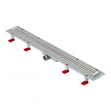 Лоток душевой АНИ пласт Бимс с сухим затвором 62х850 мм d40 мм решетка из нержавеющей стали (TLQ1485G) Лоток душевой АНИ пласт Бимс с сухим затвором 62х850 мм d40 мм решетка из нержавеющей стали (TLQ1485G)