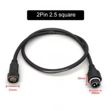 Водонепроницаемая вилка, 2-контактный удлинительный кабель «папа-мама», 0,3/0,5/0,75/1,0/1,5/2,5, квадратный уличный светодиодный разъем, шнур питания лампы 10 м Водонепроницаемая вилка, 2-контактный удлинительный кабель «папа-мама», 0,3/0,5/0,75/1,0/1,5/2,5, квадратный уличный светодиодный разъем, шнур питания лампы 10 м