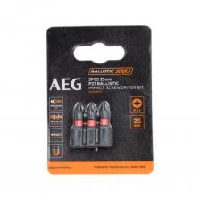 Ударные биты Биты ударные AAK253PZ1 (3 шт; PZ1; 25 мм) AEG 4932479170 Ударные биты Биты ударные AAK253PZ1 (3 шт; PZ1; 25 мм) AEG 4932479170