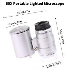 Портативный микроскоп HUXUAN 60X Портативный микроскоп HUXUAN 60X