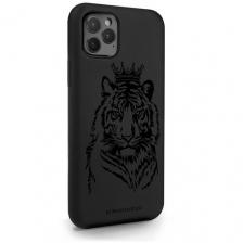 Черный силиконовый чехол MustHaveCase для iPhone 11 Pro Тигр с Короной для Айфон 11 Про Черный силиконовый чехол MustHaveCase для iPhone 11 Pro Тигр с Короной для Айфон 11 Про