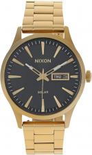 Часы Sentry Solar Stainless Steel Nixon, цвет All Gold/Black Часы Sentry Solar Stainless Steel Nixon, цвет All Gold/Black