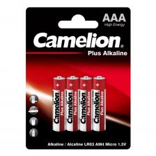 Батарейки Camelion Plus Alkaline BL4 LR03 (LR03-BP4,1,5В) ААА 4 шт. Батарейки Camelion Plus Alkaline BL4 LR03 (LR03-BP4,1,5В) ААА 4 шт.