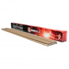 Электроды Рутил SW-R-13 (аналог МР-3, ОК-46) 2,5x350 НАКС E6013 упаковка 20 кг предназначены для ремонта изделий из легкой стали, железных профилей, кованого железа, сельскохозяйственной техники, котлов, различных деталей кузовов и автомобильных шасси. Пригодны для выполнения сварки во всех позициях, за исключением сверху вниз. ОСОБЕННО подходит для угловой сварки в горизонтальной позиции. Имеет очень аккуратный сварной шов, очень легкий первичный и повторный розжиг дуги, спокойную и устойчивую дугу, мелкокапельный переход металла. Может комфортно использоваться для сварки как на переменном (AC), так и на постоянном (DC) токе. Самостоятельное отделение шлака.. Ток(А): Электроды 2.5х350 мм SW-R-13 E6013 МР-3 - 60-90А Электроды 3.2х350 мм SW-R-13 E6013 МР-3 - 90-140А Электроды 4.0х400 мм SW-R-13 E6013 МР-3 - 140-190А Типичные химические значения сварного шва: С=0,098 Mn=0,32 Si=0,17 S=0,017 P=0,029 Cr = 0,028 Ni = 0,017 Mo = 0,0049 V=0,010 Типичные механические значения сварного шва (%): Предел текучести: 420 N/mm2 Удлинение А5 (%): 31 Предел прочности: 510 N/mm2 Сопротивление ударопрочности ISO-V (J): 0°C -> 100 Электроды Рутил SW-R-13 (аналог МР-3, ОК-46) 2,5x350 НАКС E6013 упаковка 20 кг предназначены для ремонта изделий из легкой стали, железных профилей, кованого железа, сельскохозяйственной техники, котлов, различных деталей кузовов и автомобильных шасси. Пригодны для выполнения сварки во всех позициях, за исключением сверху вниз. ОСОБЕННО подходит для угловой сварки в горизонтальной позиции. Имеет очень аккуратный сварной шов, очень легкий первичный и повторный розжиг дуги, спокойную и устойчивую дугу, мелкокапельный переход металла. Может комфортно использоваться для сварки как на переменном (AC), так и на постоянном (DC) токе. Самостоятельное отделение шлака.. Ток(А): Электроды 2.5х350 мм SW-R-13 E6013 МР-3 - 60-90А Электроды 3.2х350 мм SW-R-13 E6013 МР-3 - 90-140А Электроды 4.0х400 мм SW-R-13 E6013 МР-3 - 140-190А Типичные химические значения сварного шва: С=0,098 Mn=0,32 Si=0,17 S=0,017 P=0,029 Cr = 0,028 Ni = 0,017 Mo = 0,0049 V=0,010 Типичные механические значения сварного шва (%): Предел текучести: 420 N/mm2 Удлинение А5 (%): 31 Предел прочности: 510 N/mm2 Сопротивление ударопрочности ISO-V (J): 0°C -> 100