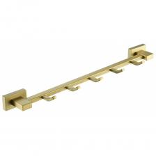 Держатель полотенец Vieir (Виеир) V5016-S с 5-ю крючками, матовое золото Держатель полотенец Vieir (Виеир) V5016-S с 5-ю крючками, матовое золото