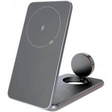 Беспроводное зарядное устройство VLP Alum Power 3 in 1, тёмно-серый (1092001) Беспроводное зарядное устройство VLP Alum Power 3 in 1, тёмно-серый (1092001)