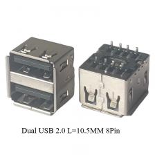 5 шт. двойной разъем USB 2.0, гнездовой разъем 180 градусов DIP, разъем для зарядки компьютера, черный, белый цвет, длина 10,5 мм, 8-контактный разъем USB с закрученным ртом 5 шт. двойной разъем USB 2.0, гнездовой разъем 180 градусов DIP, разъем для зарядки компьютера, черный, белый цвет, длина 10,5 мм, 8-контактный разъем USB с закрученным ртом