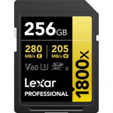 Карта памяти Lexar 256GB Professional 1800x UHS-II SDXC GOLD 280/205 MB/s LSD1800256G Карта памяти Lexar 256GB Professional 1800x UHS-II SDXC GOLD 280/205 MB/s LSD1800256G