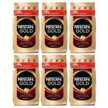 Кофе растворимый Nescafe Gold сублимированный с добавлением молотого, пакет, 900 г, 6 уп. Кофе растворимый Nescafe Gold сублимированный с добавлением молотого, пакет, 900 г, 6 уп.