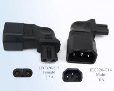 Преобразователь питания IEC320 C7, штекер IEC C14 в разъем C7, адаптер с прямоугольным штекером на 10 А, адаптер IEC C7 в C14 с 3-контактным штекером на 2-контактный Преобразователь питания IEC320 C7, штекер IEC C14 в разъем C7, адаптер с прямоугольным штекером на 10 А, адаптер IEC C7 в C14 с 3-контактным штекером на 2-контактный