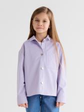 Рубашка детская MINAKU: Jeans collection, сиреневая, рост 158 см Рубашка детская MINAKU: Jeans collection, сиреневая, рост 158 см