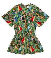 Платье с принтом Kenzo Kids, Dark Grey Платье с принтом Kenzo Kids, Dark Grey