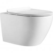 Унитаз подвесной безободковый HOLLER WALL - это сочетание современных технологий, надежности и стильного дизайна. Компактные размеры 530х360х350 мм делают его отличным выбором для небольших помещений. Изготовленная из керамического фарфора, обогащенного кварцем и полевым шпатом, эта модель отличается повышенной прочностью и долговечностью. Одним из главных преимуществ является низкий коэффициент водопоглощения, составляющий всего 0,05%, что гарантирует высокую гигиеничность и сохранение первоначального внешнего вида. Гладкая и плотная структура материала обеспечивает устойчивость к различным загрязнениям и минимизирует неприятные запахи из канализации благодаря продуманной конструкции. Подвесной унитаз с сиденьем HOLLER WALL совместим с любыми системами инсталляции. Безободковое исполнение обеспечивает эффективный и равномерный смыв без брызг. Сиденье из дюропласта с микролифтом защищает от бактерий, химических и механических воздействий, имеет гладкое и приятное на ощупь покрытие. Унитаз подвесной безободковый HOLLER WALL - это сочетание современных технологий, надежности и стильного дизайна. Компактные размеры 530х360х350 мм делают его отличным выбором для небольших помещений. Изготовленная из керамического фарфора, обогащенного кварцем и полевым шпатом, эта модель отличается повышенной прочностью и долговечностью. Одним из главных преимуществ является низкий коэффициент водопоглощения, составляющий всего 0,05%, что гарантирует высокую гигиеничность и сохранение первоначального внешнего вида. Гладкая и плотная структура материала обеспечивает устойчивость к различным загрязнениям и минимизирует неприятные запахи из канализации благодаря продуманной конструкции. Подвесной унитаз с сиденьем HOLLER WALL совместим с любыми системами инсталляции. Безободковое исполнение обеспечивает эффективный и равномерный смыв без брызг. Сиденье из дюропласта с микролифтом защищает от бактерий, химических и механических воздействий, имеет гладкое и приятное на ощупь покрытие.