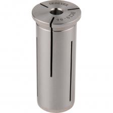 DB-S-HPCC2006 Цанга для гидропластового патрона HPC 20 мм ?6 мм, серия Standard, со сквозным отверстием для СОЖ, негерметичная. Диаметр цанги D 20 мм, посадочный диаметр для инструмента d 6 мм. Цанга расширяет возможности гидрозажимной оправки. Цанга-втулка для надежной фиксации инструмента с цилиндрическим хвостовиком в гидропластовом патроне фрезерного станка. В комплексе с оправкой обеспечивают максимальное усилие зажима, жесткость и точность позиционирования инструмента – сверл, фрез и т.д. Посадочный диаметр:6 Диаметр, D:20 Длина, L:53,5 Диаметр, d:6 Вес, кг 0.108 DB-S-HPCC2006 Цанга для гидропластового патрона HPC 20 мм ?6 мм, серия Standard, со сквозным отверстием для СОЖ, негерметичная. Диаметр цанги D 20 мм, посадочный диаметр для инструмента d 6 мм. Цанга расширяет возможности гидрозажимной оправки. Цанга-втулка для надежной фиксации инструмента с цилиндрическим хвостовиком в гидропластовом патроне фрезерного станка. В комплексе с оправкой обеспечивают максимальное усилие зажима, жесткость и точность позиционирования инструмента – сверл, фрез и т.д. Посадочный диаметр:6 Диаметр, D:20 Длина, L:53,5 Диаметр, d:6 Вес, кг 0.108