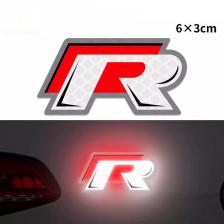 Светоотражающие предупреждающие наклейки для автомобиля, наклейка для Volkswagen VW R-line GTI R Polo Golf Touareg Passat Magotan Tiguan Beetle Scirocco Светоотражающие предупреждающие наклейки для автомобиля, наклейка для Volkswagen VW R-line GTI R Polo Golf Touareg Passat Magotan Tiguan Beetle Scirocco