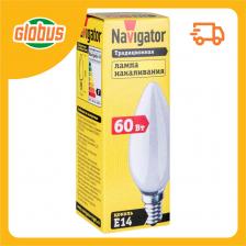 Лампа накаливания Navigator Е14 матовая, свеча Лампа накаливания Navigator Е14 матовая, свеча