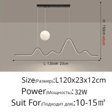 Потолочная люстра для столовой, гостиной, кухни, подвесной светильник, домашний современный художественный декор, светодиодные осветительные лампы Потолочная люстра для столовой, гостиной, кухни, подвесной светильник, домашний современный художественный декор, светодиодные осветительные лампы