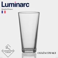 Стакан Luminarc Salzburg «Коник», 570 мл, стекло, прозрачный Стакан Luminarc Salzburg «Коник», 570 мл, стекло, прозрачный