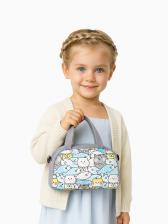 Сумка детская для девочки на молнии, регулируемый ремень, серая Сумка детская для девочки на молнии, регулируемый ремень, серая