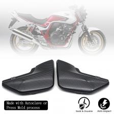 Обтекатель для мотоциклетного корпуса из АБС-пластика с гидропокрытием из углеродного волокна, боковая крышка аккумулятора для HONDA CB 400 VTEC 1 2 1999 2002 Обтекатель для мотоциклетного корпуса из АБС-пластика с гидропокрытием из углеродного волокна, боковая крышка аккумулятора для HONDA CB 400 VTEC 1 2 1999 2002