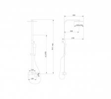 Душевая система для душа ABBER Daheim (AF8220SPL) без излива, с душевой лейкой Душевая система для душа ABBER Daheim (AF8220SPL) без излива, с душевой лейкой