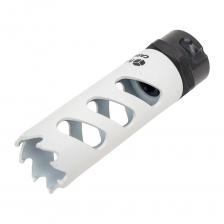 Универсальная коронка «Carbide Uni» с карбидными зубьями предназначена для сверления отверстий в различных материалах, таких как нержавеющая сталь, керамика, легированная и нелегированная сталь, алюминий, цветные металлы, кирпич, древесина (с гвоздями, скобами). Ее корпус изготовлен из прочной пружинной стали, а режущая часть выполнена из индивидуально приваренных зубьев из твердого сплава карбида вольфрама, что обеспечивают длительную работу, в 20 раз превосходящую по продолжительности биметаллические коронки. Карбид вольфрама обладает высокой плотностью и температурой кипения, что позволяет использовать коронку при значительных температурах. А своими характеристиками примерно в три раза более жесткий, чем сталь, и гораздо более плотный, чем сталь или титан, близок по твердости к алмазу. Коронка оснащена специальными отверстиями в корпусе для обзора во время работы и удаления стружки. Толстая опорная пластина предотвращает повреждения, увеличивая срок службы. Рекомендуется использовать СОЖ при сверлении. Используется с дрелями, шуруповертами и стационарными станками только в безударном режиме, а ее увеличенная высота позволяет работать с материалом глубиной до 60 мм.Система «Fastlock» обеспечивает удобство и экономит время, создавая более комфортные условия работы. Принцип соединения адаптера и хвостовика с центрирующим сверлом основан на механизме защелкивания, где г-образные канавки в адаптере гарантируют легкое и прочное соединение с элементами хвостовика. Обновление коронки сводится к освобождению текущей (путем поворота влево) вместе с адаптером и установке новой (путем поворота вправо), при условии, что адаптер закручен в коронку. Снятие хвостовика с рабочего инструмента больше не требуется.Внимание, изображение товара может отличаться от реального! Верные параметры указаны в технических характеристиках товара. Универсальная коронка «Carbide Uni» с карбидными зубьями предназначена для сверления отверстий в различных материалах, таких как нержавеющая сталь, керамика, легированная и нелегированная сталь, алюминий, цветные металлы, кирпич, древесина (с гвоздями, скобами). Ее корпус изготовлен из прочной пружинной стали, а режущая часть выполнена из индивидуально приваренных зубьев из твердого сплава карбида вольфрама, что обеспечивают длительную работу, в 20 раз превосходящую по продолжительности биметаллические коронки. Карбид вольфрама обладает высокой плотностью и температурой кипения, что позволяет использовать коронку при значительных температурах. А своими характеристиками примерно в три раза более жесткий, чем сталь, и гораздо более плотный, чем сталь или титан, близок по твердости к алмазу. Коронка оснащена специальными отверстиями в корпусе для обзора во время работы и удаления стружки. Толстая опорная пластина предотвращает повреждения, увеличивая срок службы. Рекомендуется использовать СОЖ при сверлении. Используется с дрелями, шуруповертами и стационарными станками только в безударном режиме, а ее увеличенная высота позволяет работать с материалом глубиной до 60 мм.Система «Fastlock» обеспечивает удобство и экономит время, создавая более комфортные условия работы. Принцип соединения адаптера и хвостовика с центрирующим сверлом основан на механизме защелкивания, где г-образные канавки в адаптере гарантируют легкое и прочное соединение с элементами хвостовика. Обновление коронки сводится к освобождению текущей (путем поворота влево) вместе с адаптером и установке новой (путем поворота вправо), при условии, что адаптер закручен в коронку. Снятие хвостовика с рабочего инструмента больше не требуется.Внимание, изображение товара может отличаться от реального! Верные параметры указаны в технических характеристиках товара.