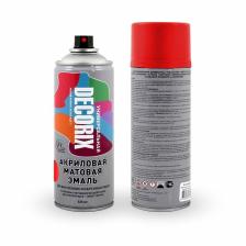 Эмаль – аэрозоль акриловая DECORIX A19, цвет красный матовый, 520 мл Эмаль – аэрозоль акриловая DECORIX A19, цвет красный матовый, 520 мл