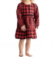 Платье для девочки Alpine Buffalo в красную клетку mudpie Платье для девочки Alpine Buffalo в красную клетку mudpie
