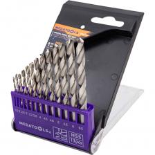 Набор сверл по металлу HSS 13 предметов от бренда MEGATOOLS - это набор спиральных свёрл, предназначенных для сверления отверстий в металлических изделиях.Качество. Сверло изготовлено из высококачественной быстрорежущей стали (HSS), которая обеспечивает высокую стойкость, выдающуюся скорость сверления, простым и точным центрированием и длительным сроком службы.Тип сверла - прокатная у-образная спираль, которая обеспечивает эффективное удаление стружки и улучшенную стабильность при сверлении.Универсальность. Цилиндрический хвостовик сверла предназначен для использования с различными типами электроинструментов: дрель, перфоратор, шуруповерт, сверлильный станок. Сверло по металлу HSS используется в производстве металлообрабатывающей промышленности, в ремонтных работах, а также при выполнении базовых домашних работ.Удобство хранения. Поставляется в пластиковом футляре, который обеспечивает удобное хранение и транспортировку сверл, что позволяет сохранить их в хорошем состоянии на протяжении длительного времени.Цилиндрический хвостовик сверла предназначен для использования с различными типами электроинструментов: дрель, перфоратор, шуруповерт, сверлильный станок. Набор сверл по металлу HSS 13 предметов от бренда MEGATOOLS - это набор спиральных свёрл, предназначенных для сверления отверстий в металлических изделиях.Качество. Сверло изготовлено из высококачественной быстрорежущей стали (HSS), которая обеспечивает высокую стойкость, выдающуюся скорость сверления, простым и точным центрированием и длительным сроком службы.Тип сверла - прокатная у-образная спираль, которая обеспечивает эффективное удаление стружки и улучшенную стабильность при сверлении.Универсальность. Цилиндрический хвостовик сверла предназначен для использования с различными типами электроинструментов: дрель, перфоратор, шуруповерт, сверлильный станок. Сверло по металлу HSS используется в производстве металлообрабатывающей промышленности, в ремонтных работах, а также при выполнении базовых домашних работ.Удобство хранения. Поставляется в пластиковом футляре, который обеспечивает удобное хранение и транспортировку сверл, что позволяет сохранить их в хорошем состоянии на протяжении длительного времени.Цилиндрический хвостовик сверла предназначен для использования с различными типами электроинструментов: дрель, перфоратор, шуруповерт, сверлильный станок.