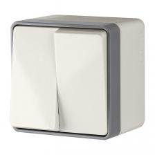 Выключатель двухклавишный влагозащищенный Gallant (слоновая кость) WL15-03-02 Выключатель двухклавишный влагозащищенный Gallant (слоновая кость) WL15-03-02