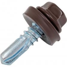 Кровельный саморез цинк 5,5x19 RAL 8017 сверло 250 шт Gigant G-124115 предназначен для крепления кровельных материалов к деревянным обрешеткам и к тонкостенным металлическим конструкциям без предварительного сверления. Изготовлен из углеродистой стали с антикоррозионным цинковым покрытием, головка и шайба самореза окрашены полимерной краской RAL 7024. Саморез имеет шестигранную головку, полную резьбу по всей длине стержня, наконечник в виде бура и шайбу с герметизирующей EPDM-прокладкой. Кровельный саморез цинк 5,5x19 RAL 8017 сверло 250 шт Gigant G-124115 предназначен для крепления кровельных материалов к деревянным обрешеткам и к тонкостенным металлическим конструкциям без предварительного сверления. Изготовлен из углеродистой стали с антикоррозионным цинковым покрытием, головка и шайба самореза окрашены полимерной краской RAL 7024. Саморез имеет шестигранную головку, полную резьбу по всей длине стержня, наконечник в виде бура и шайбу с герметизирующей EPDM-прокладкой.