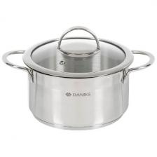Кастрюля с крышкой Daniks Бонн GS-01319-24CA 5.8 л Кастрюля с крышкой Daniks Бонн GS-01319-24CA 5.8 л