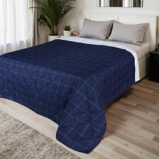 Покрывало евро LoveLife Cage: dark blue, 200x210±5 см, микрофайбер Покрывало евро LoveLife Cage: dark blue, 200x210±5 см, микрофайбер