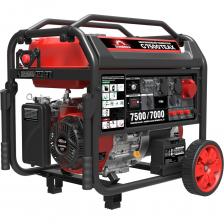 Трехфазный генератор G7500TEAX в первую очередь предназначен для питания трехфазного оборудования. Подключение однофазной нагрузки возможно, но, как и у всех остальных трехфазных генераторов классической схемы, имеется ограничение: не более 1/3 от номинальной мощности на одну фазу (на одну розетку 230В/16А). Генератор подходит для организации автоматического ввода резерва для трехфазной сети с мощным трехфазным оборудованием как для загородного дома, так и для мастерской, автосервиса. Мощность, надежность и функционал G7500TEAX делают его идеальным выбором для использования в качестве электростанции для коммунальных, аварийных и строительных работ: функция высоких пусковых токов обеспечит стабильность запуска компрессоров, мощного трехфазного инструмента и строительного оборудования. Генератор SUNREKA G7500TEAX имеет сварную раму и стальную переднюю панель, которые защищают основные узлы оборудования и придают общую жесткость и прочность конструкции. Двигатель генератора G7500TEAX рабочим объемом 458 см3 оснащается электростартером и сменной аккумуляторной батареей для запуска с ключа. Генератор запускается быстро и легко даже при низких температурах, работа воздушной заслонки автоматизирована, поэтому управиться с данной моделью под силу даже женщинам и пожилым людям. Генератор G7500TEAX оснащен всеми необходимыми функциями безопасности, такие как защита от короткого замыкания, перегрузки, перепадов напряжения и никого уровня масла, что обеспечивает безопасную эксплуатацию. При подключении блока автозапуска с генератором G7500TEAX можно организовать автоматический ввод резерва: систему обеспечения непрерывного электроснабжения в автоматического режиме при обрывах сети. Топливный бак 40 литров обеспечивает 13 часов непрерывной работы от одной заправки при нагрузке 75% (5,3 кВт) и 10 часов при 100% нагрузке (7,0 кВт). Есть возможность установить колеса и передние рукоятки для удобной транспортировки генератора. Трехфазный генератор G7500TEAX в первую очередь предназначен для питания трехфазного оборудования. Подключение однофазной нагрузки возможно, но, как и у всех остальных трехфазных генераторов классической схемы, имеется ограничение: не более 1/3 от номинальной мощности на одну фазу (на одну розетку 230В/16А). Генератор подходит для организации автоматического ввода резерва для трехфазной сети с мощным трехфазным оборудованием как для загородного дома, так и для мастерской, автосервиса. Мощность, надежность и функционал G7500TEAX делают его идеальным выбором для использования в качестве электростанции для коммунальных, аварийных и строительных работ: функция высоких пусковых токов обеспечит стабильность запуска компрессоров, мощного трехфазного инструмента и строительного оборудования. Генератор SUNREKA G7500TEAX имеет сварную раму и стальную переднюю панель, которые защищают основные узлы оборудования и придают общую жесткость и прочность конструкции. Двигатель генератора G7500TEAX рабочим объемом 458 см3 оснащается электростартером и сменной аккумуляторной батареей для запуска с ключа. Генератор запускается быстро и легко даже при низких температурах, работа воздушной заслонки автоматизирована, поэтому управиться с данной моделью под силу даже женщинам и пожилым людям. Генератор G7500TEAX оснащен всеми необходимыми функциями безопасности, такие как защита от короткого замыкания, перегрузки, перепадов напряжения и никого уровня масла, что обеспечивает безопасную эксплуатацию. При подключении блока автозапуска с генератором G7500TEAX можно организовать автоматический ввод резерва: систему обеспечения непрерывного электроснабжения в автоматического режиме при обрывах сети. Топливный бак 40 литров обеспечивает 13 часов непрерывной работы от одной заправки при нагрузке 75% (5,3 кВт) и 10 часов при 100% нагрузке (7,0 кВт). Есть возможность установить колеса и передние рукоятки для удобной транспортировки генератора.