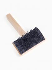 Щетка-пуходёрка деревянная ZOONIK «Кавказец» полукруглая, 100x55 см Щетка-пуходёрка деревянная ZOONIK «Кавказец» полукруглая, 100x55 см